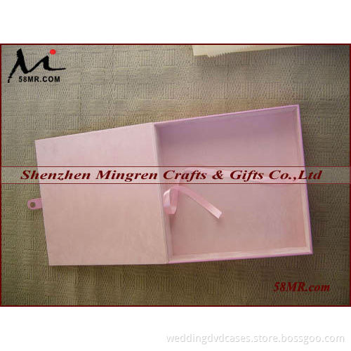 PU Leather Wooden Wedding Photo Album Boxes
